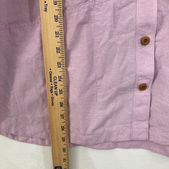 Duluth size XXL Women's Purple Long Sleeve Vented Button Down Outdoor - Picture 7 of 11